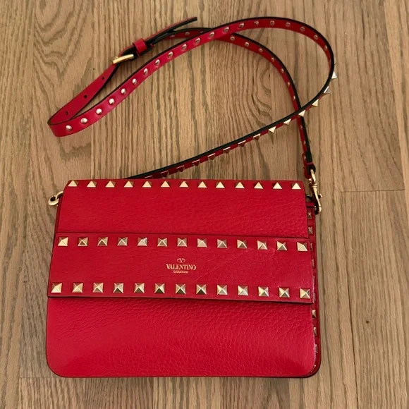 Valentino Red Rockstud  Bag - Picture 7 of 8